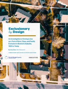 Cover of Exclusionary by Design report